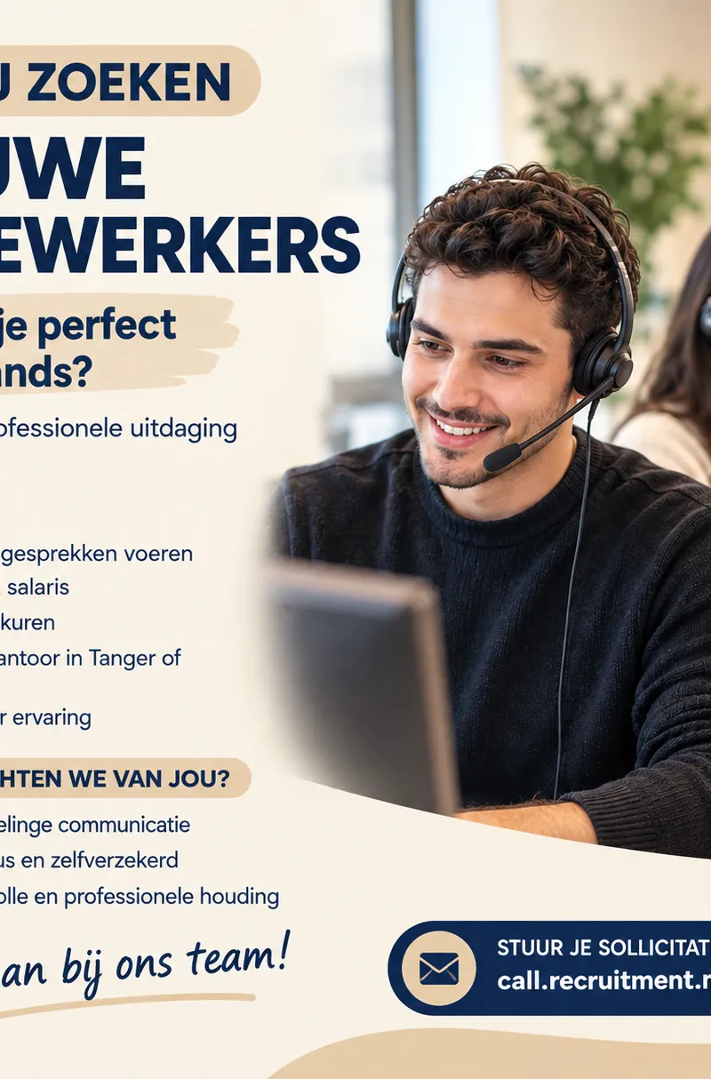🇳🇱 Vacature – Callcenter / Nederlands