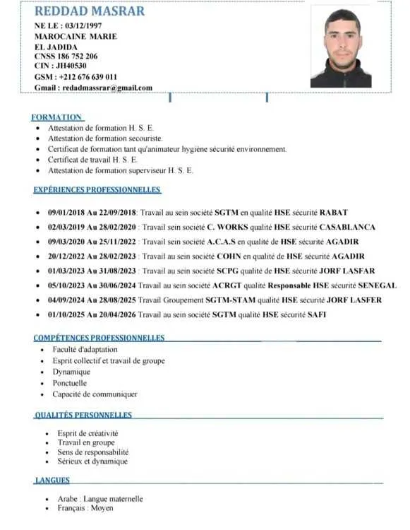 Animateur HSE