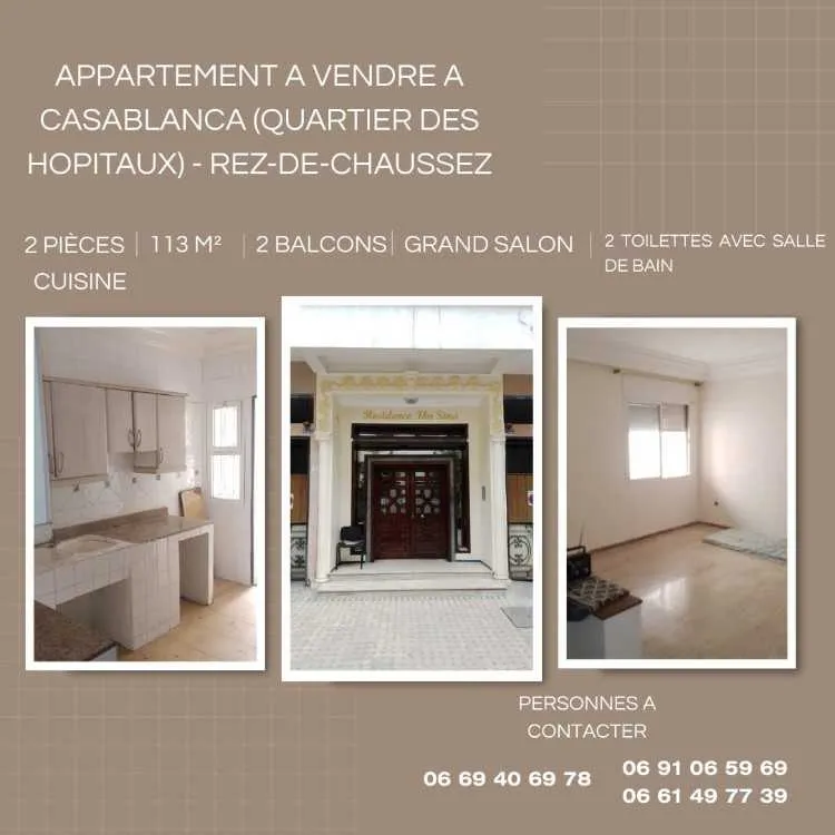 APPARTEMENT À VENDRE - 2MARS