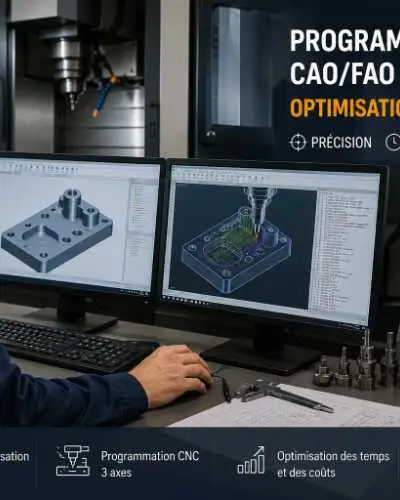 Concepteur dessinateur mécanique, programmeur CNC