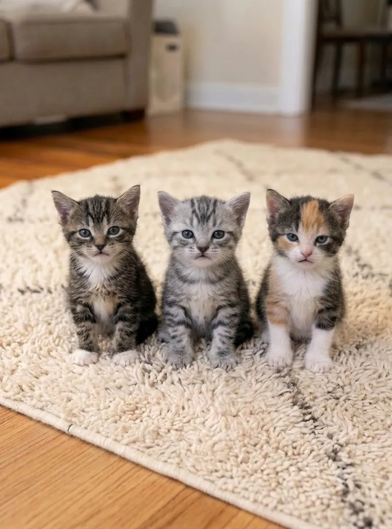 Chats siamois aux yeux bleus, 1 mois, haut niveau