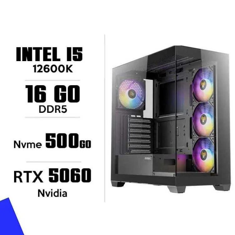 PC Gamer Intel i5-12600K RTX 5060 16GB DDR5