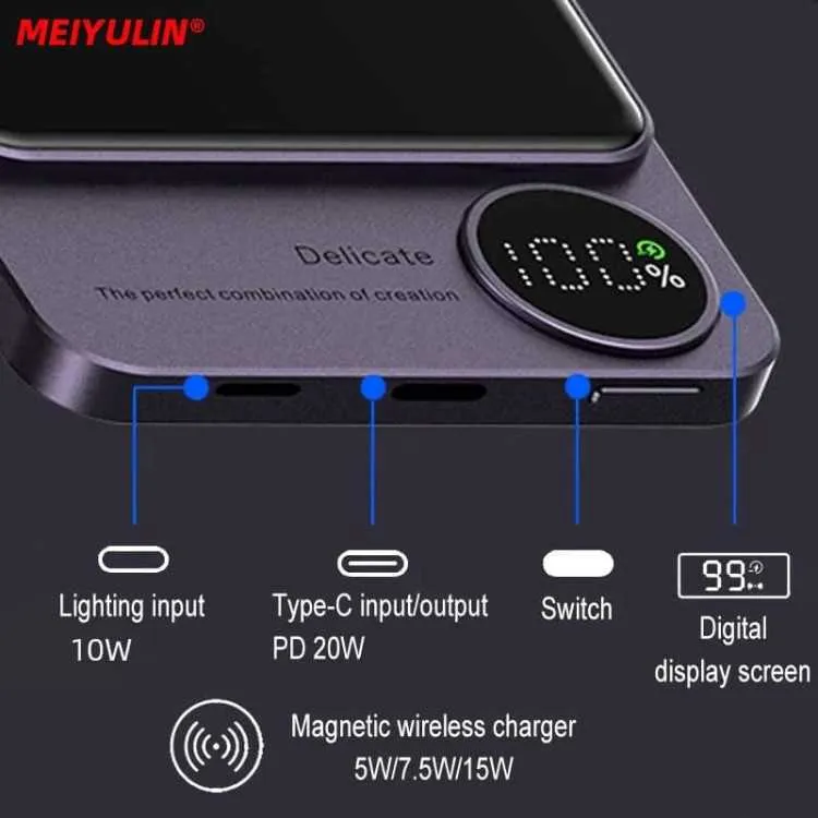 Batterie externe 10000 mah شاحن لاسلكي قوة البنك
