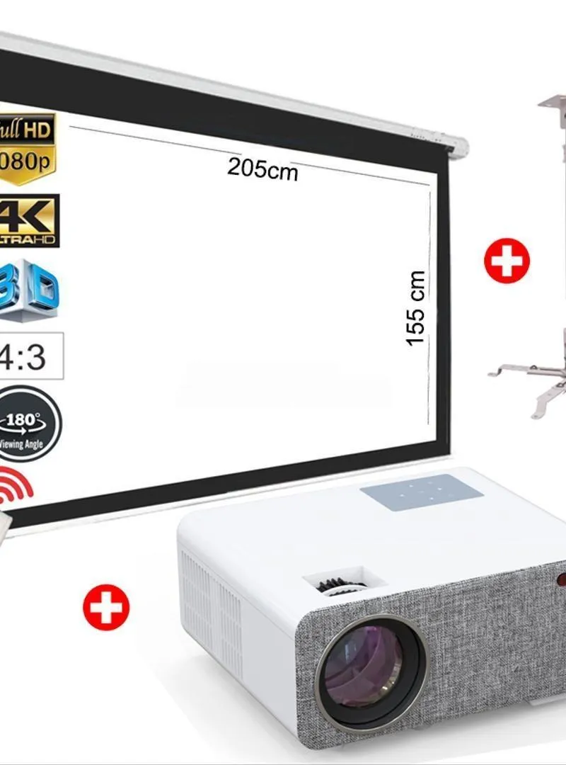 PACK Projecteur SD500 ANDROID 9.0 Écran et Support