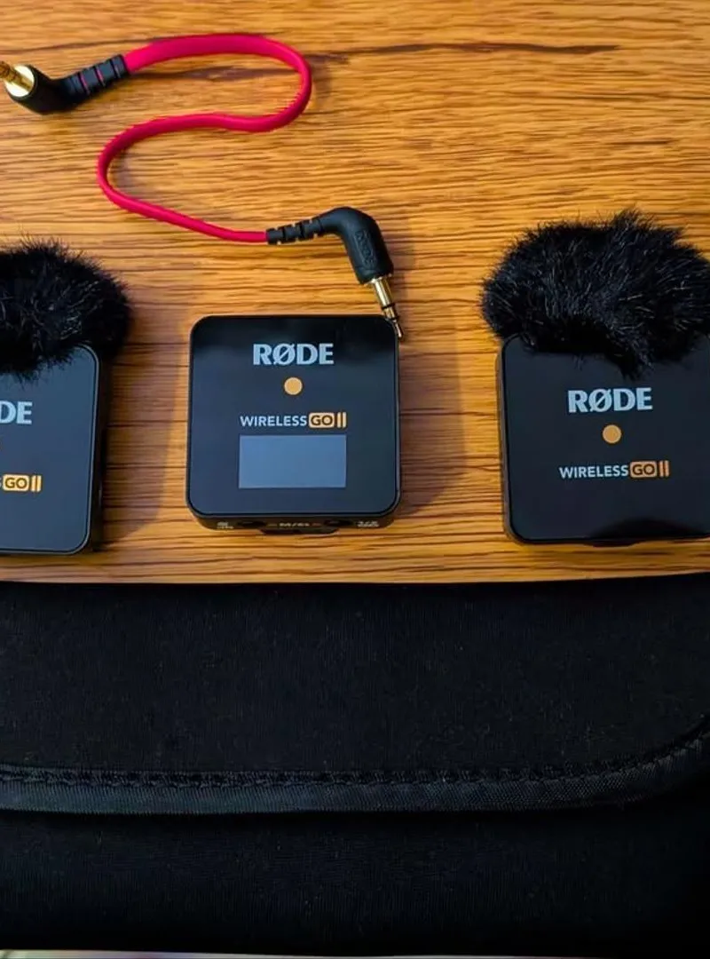 Microphones Rode Wireless Go II x2 et Récepteur