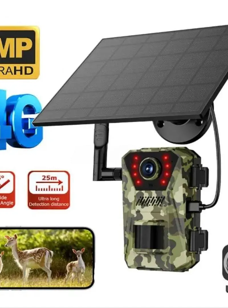 Caméra de chasse extérieure F8 4G Solaire