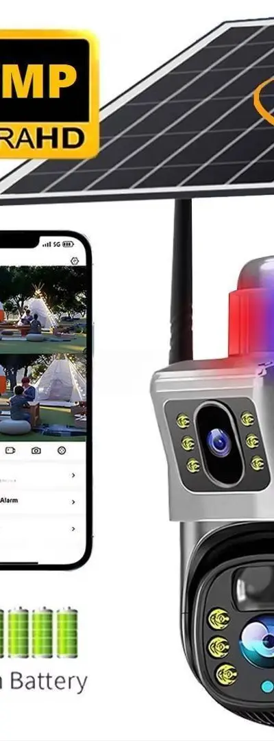 Double Caméra 4G solaire de surveillance