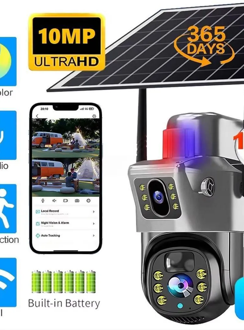 Double Caméra 4G solaire de surveillance