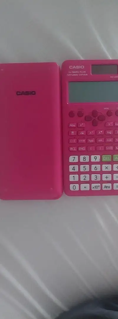 Calculatrice fx-92 types collège rose