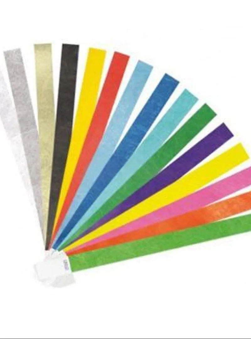 Bracelets en Tyvek, vinyle, tissu, silicone, RFID, NFC