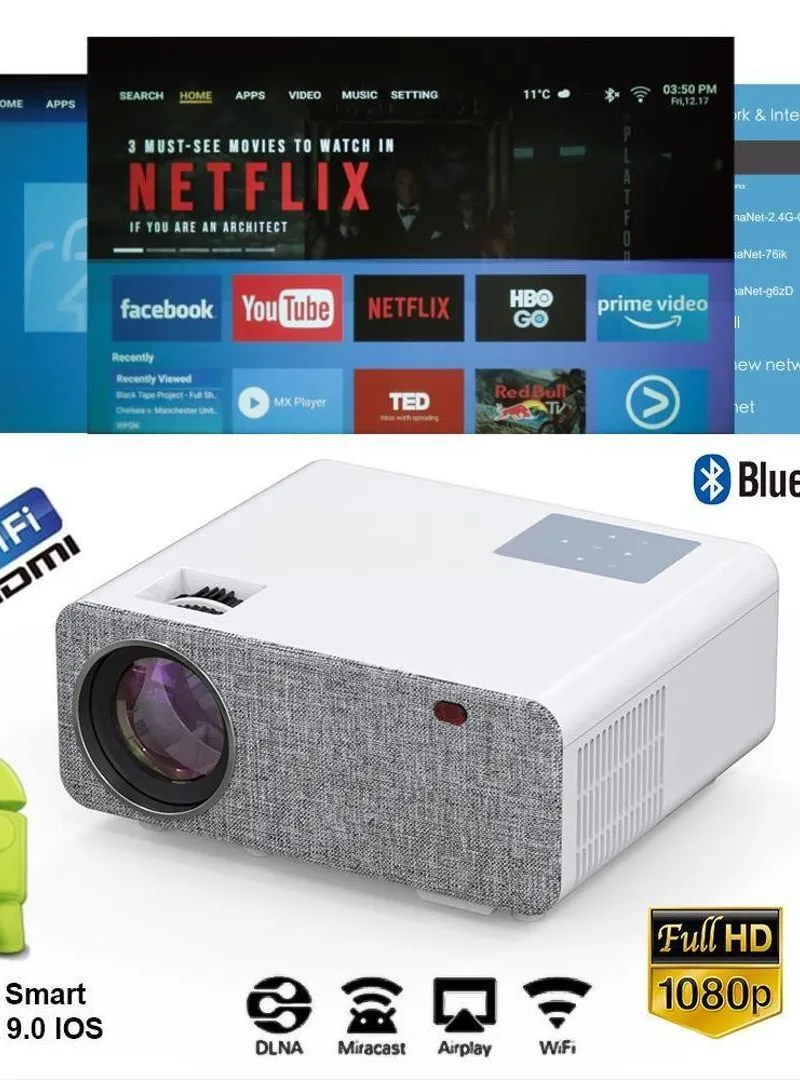 Projecteur SD500 3000 L ANDROID 9.0 HD