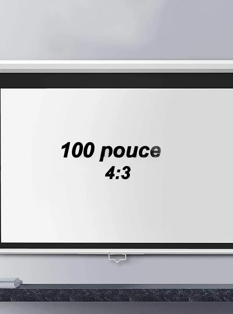Écran de Projection Manuel 100 Pouces Format 4:3