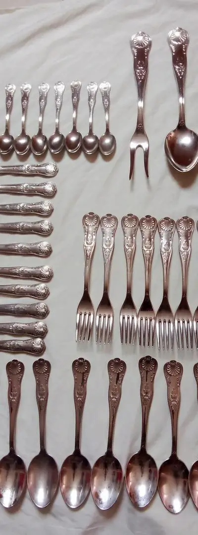 Service de Table style coquille 47 Métal Argenté