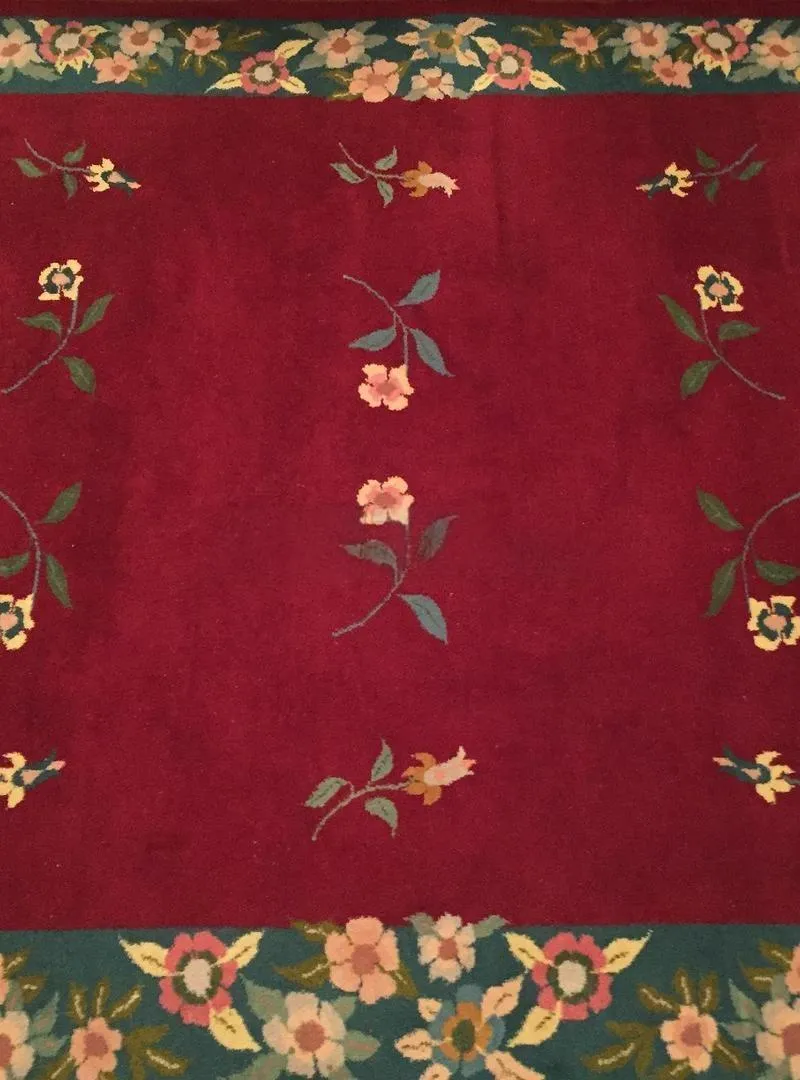 TAPIS LAINE noué à la main très léger