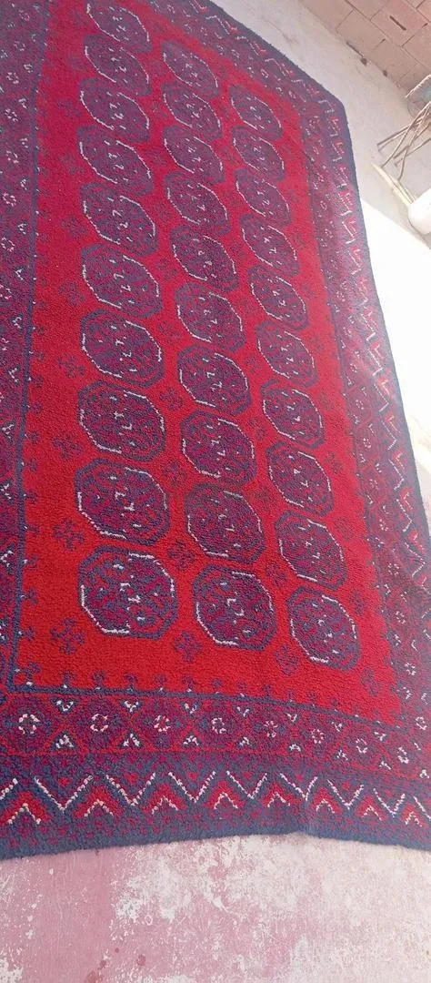 Tapis afghan turkmène fait main authentique 3x2 mètres