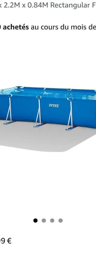 Piscine Intex de France 4.5m par 2.20m