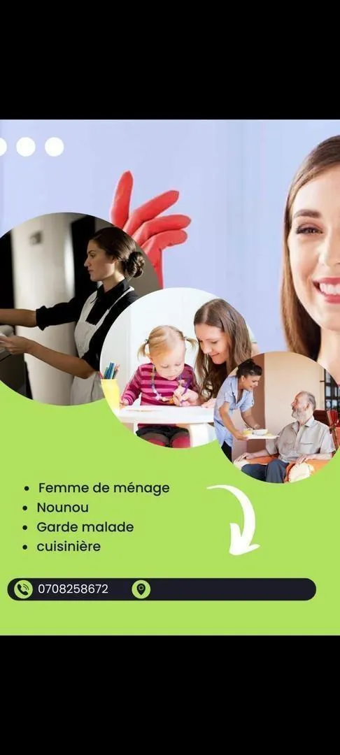 Nounou-Femme de ménage