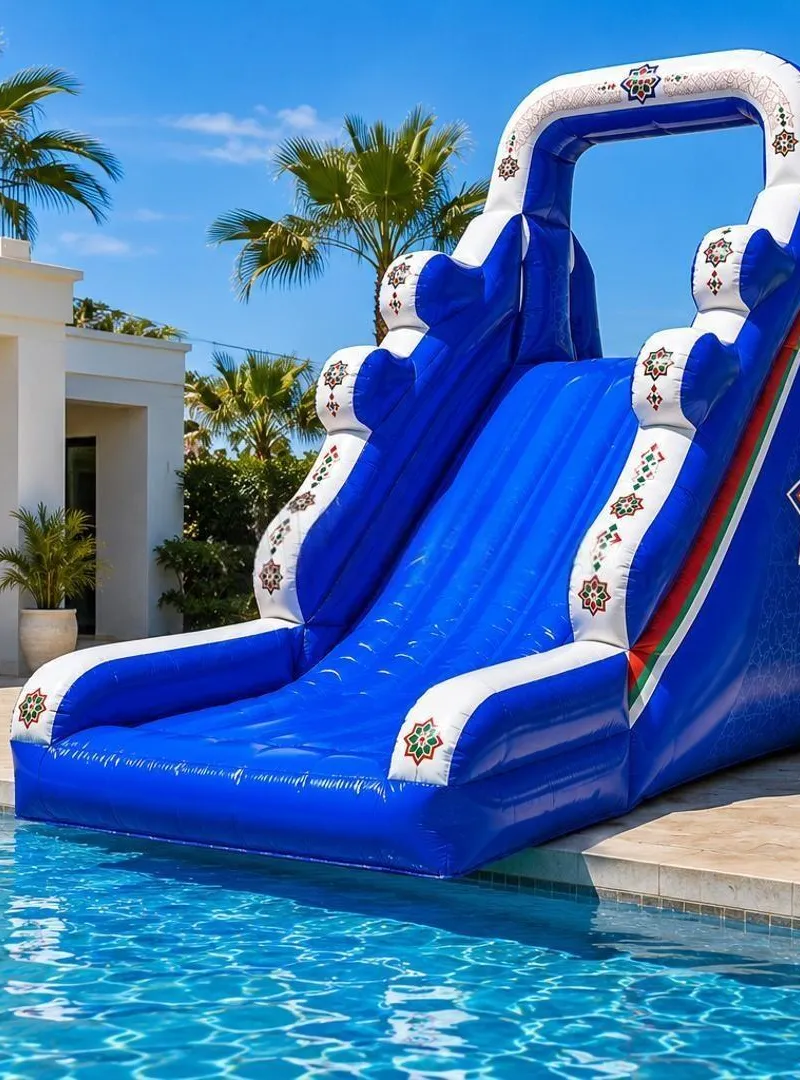 Grand Toboggan Gonflable Piscine Neuf