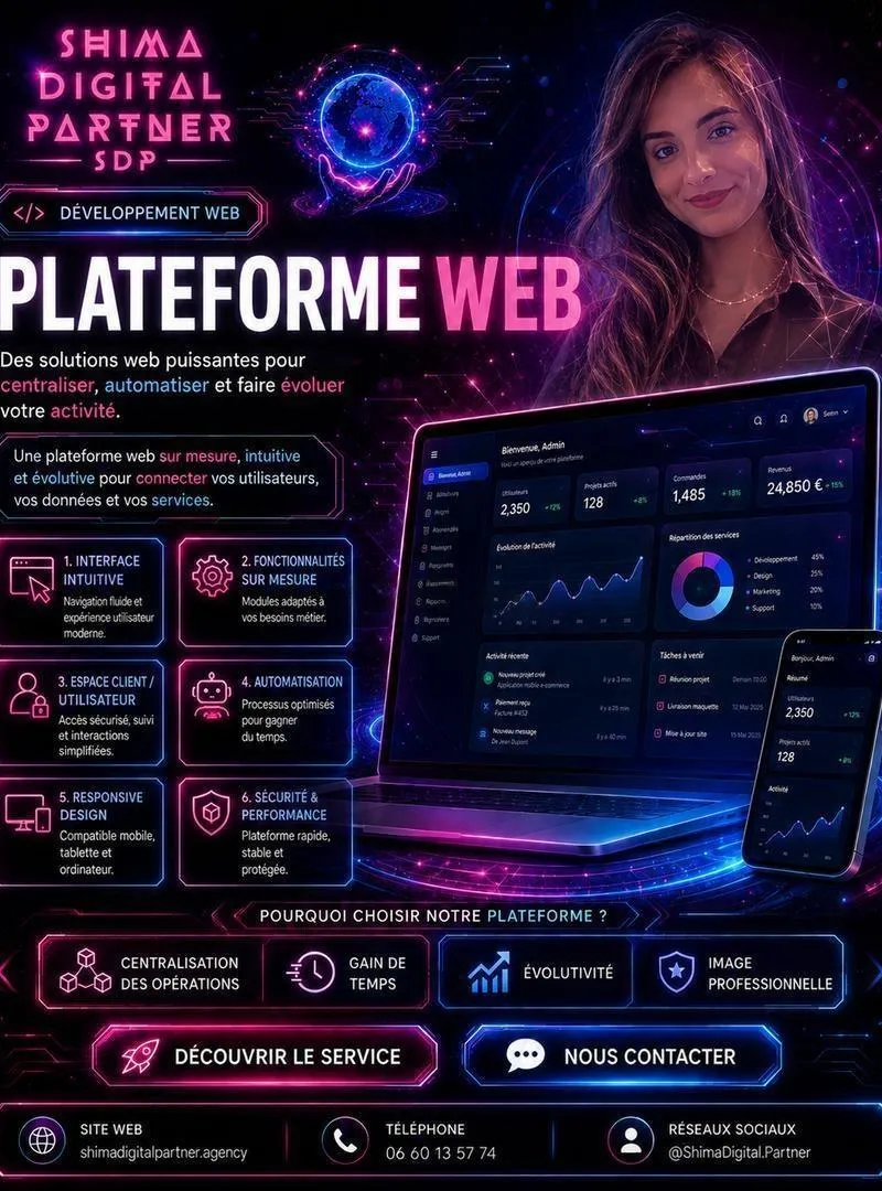 Création plateforme web sur mesure