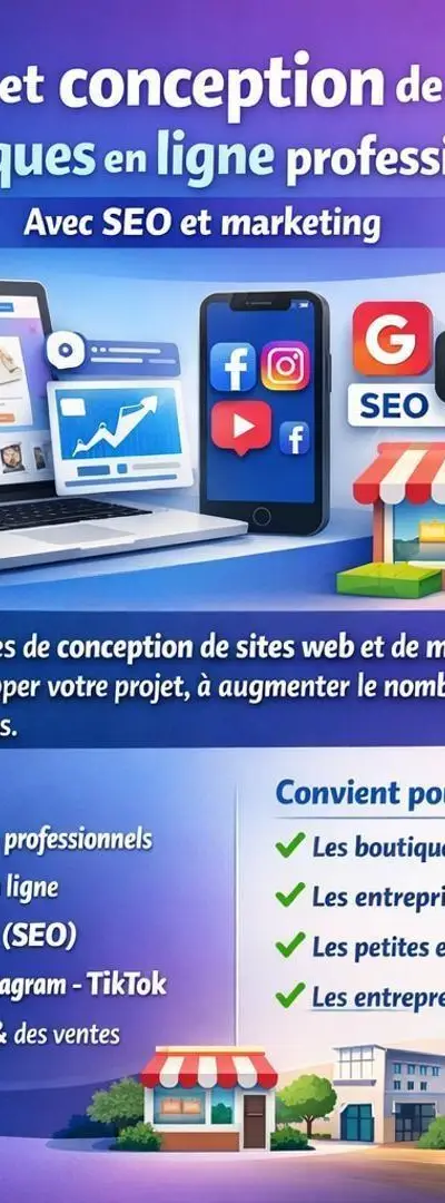 Conception de sites Web et eCommerce SEO