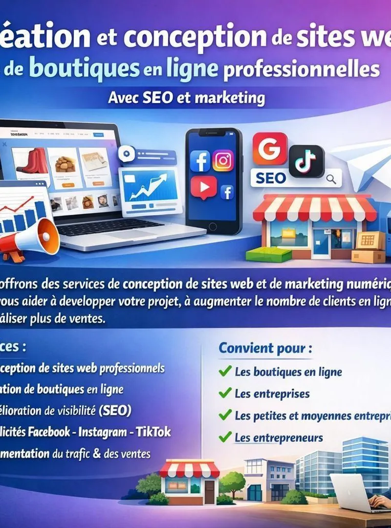 Conception de sites Web et eCommerce SEO