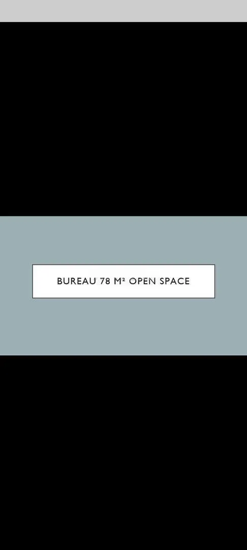Bureau open space 78 m² à louer à CFC