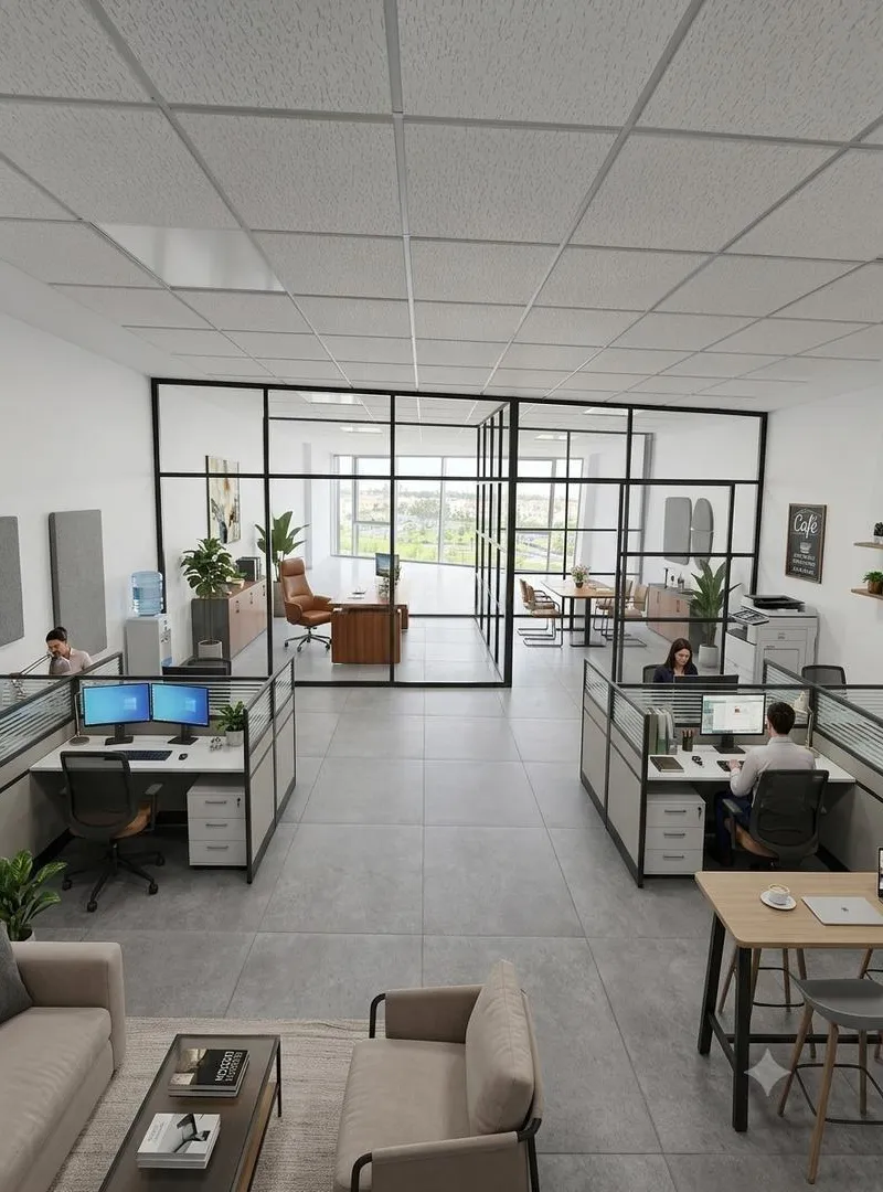 Plateau de bureau moderne 73 m² avec vue dégagée