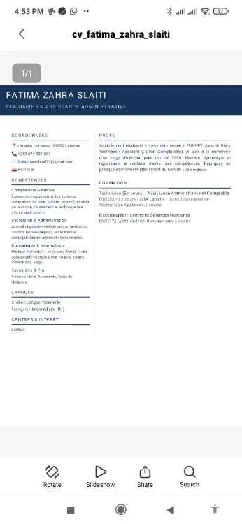 Recherche d'emploi : Assistante Administrative