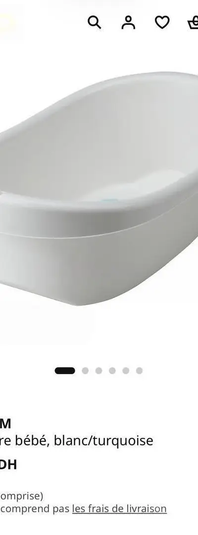 Baignoire bébé antidérapant