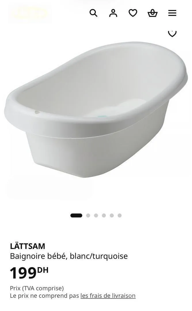 Baignoire bébé antidérapant