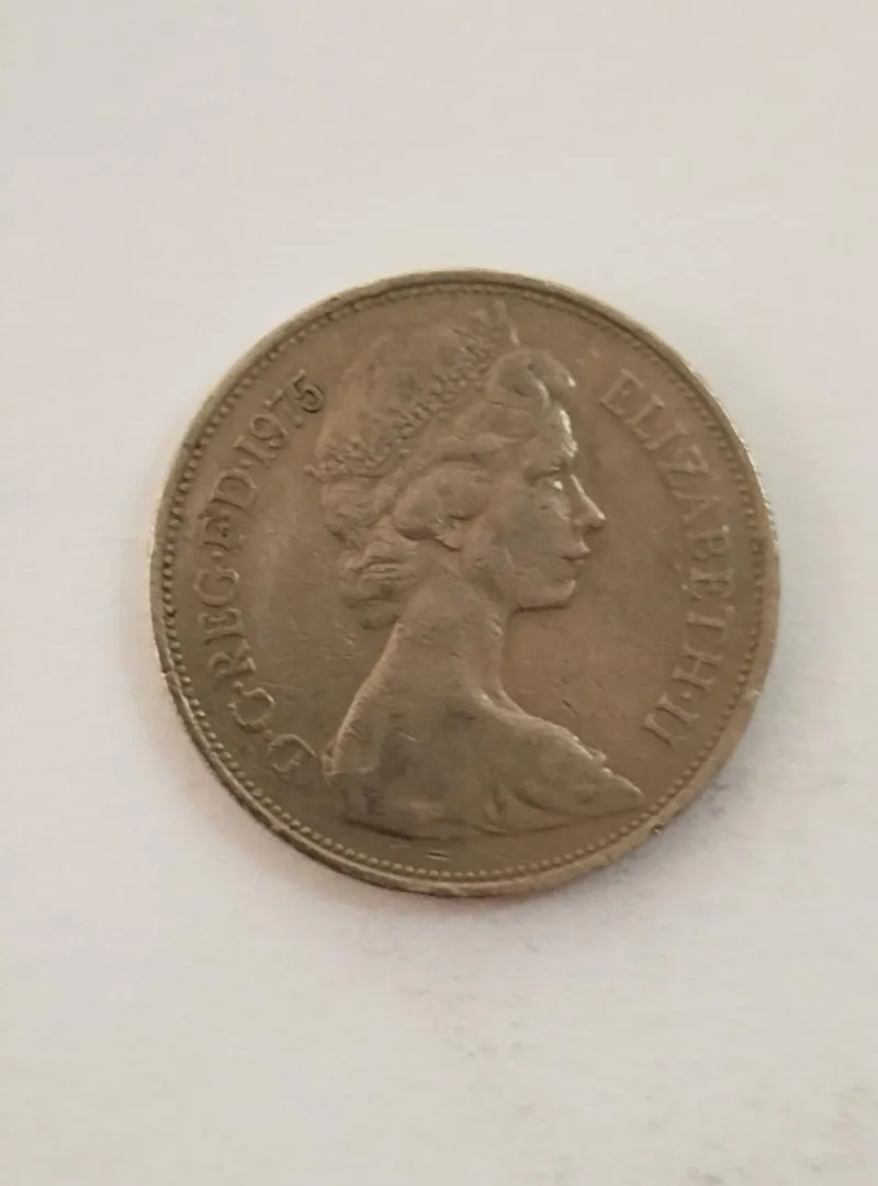 Ancienne monnaie UK 1975 Monnaie britannique ancienne