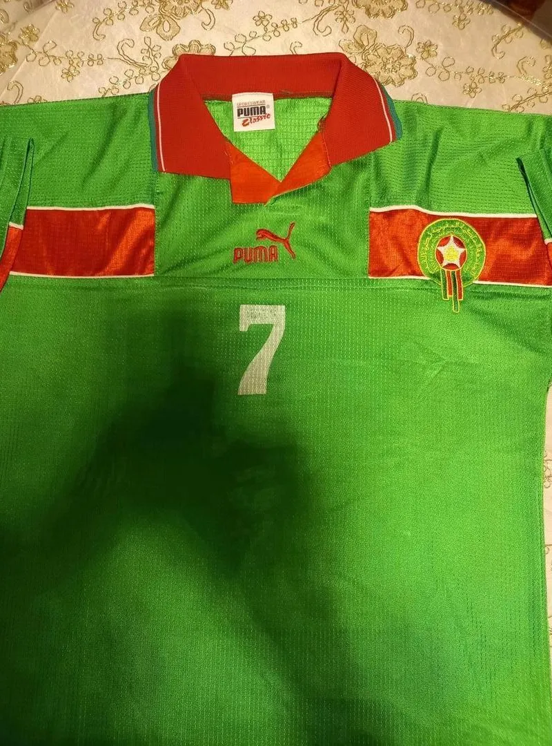 Maillot de l'équipe nationale du Maroc Coupe du Monde 1998