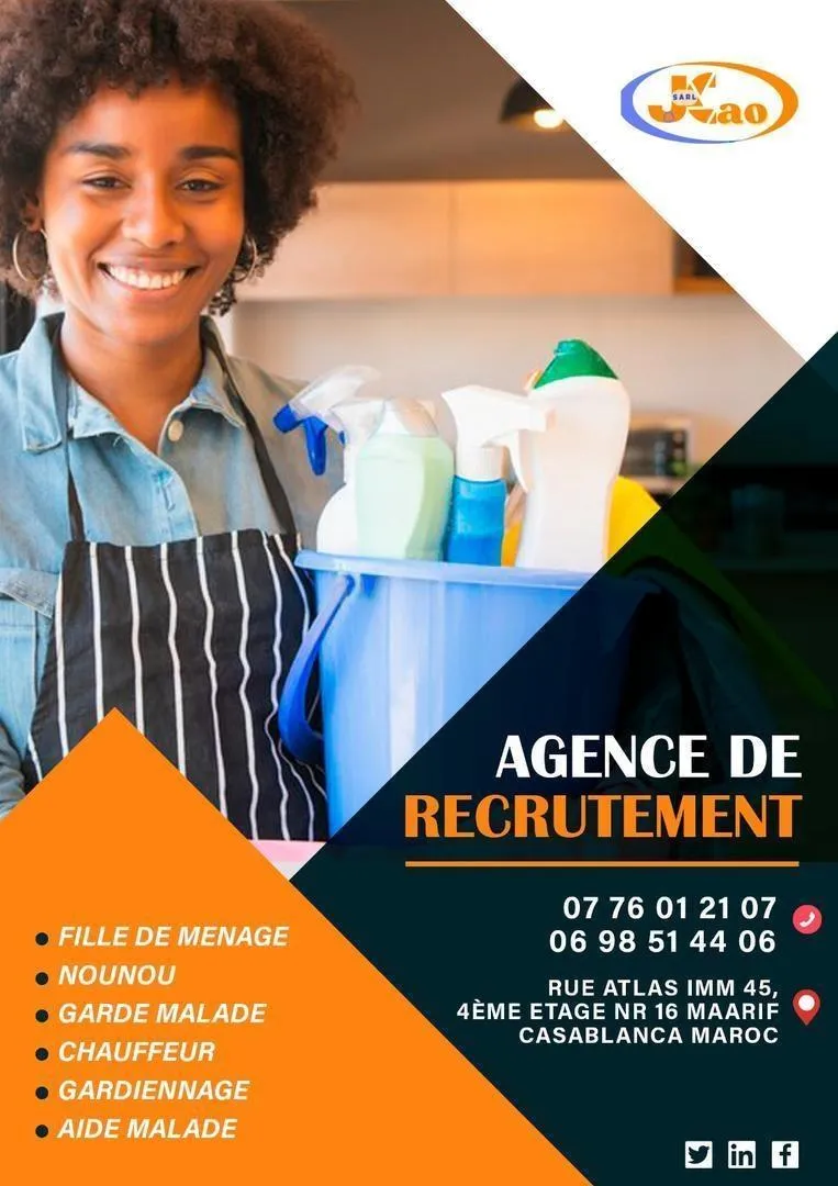offre de services de menage nounou aide cuisine ,,