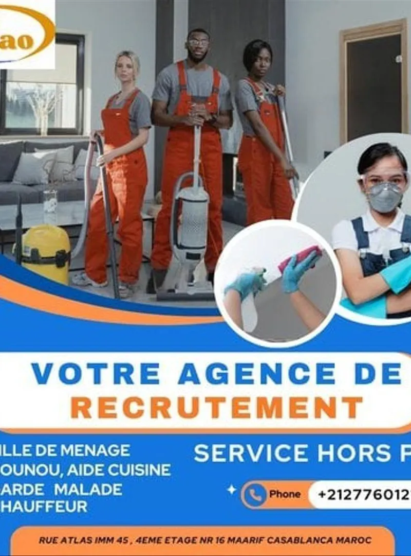 Femme de ménage disponible avec expérience