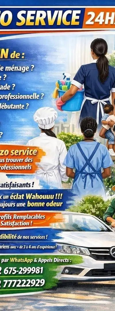 ménage nounou cuisine repassage