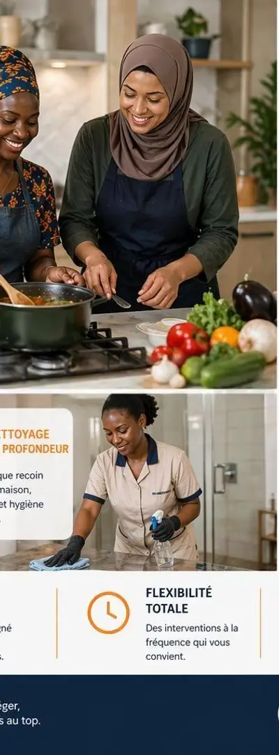 Femme polyvalente africaine et marocaine