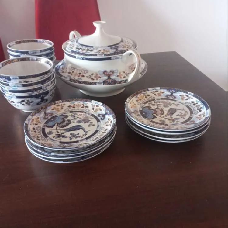 SERVICE 8 BOLS / SOUS BOLS SOUPIERE TAOUS PUR BLEU