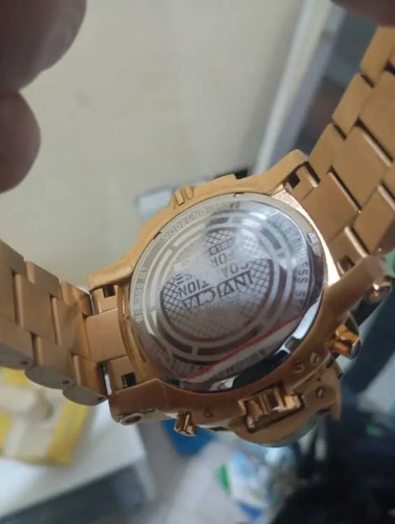Montre homme invicta dorée jdida