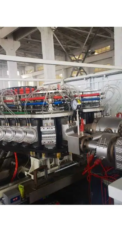 PE PP PVC Single Double Wall Corrugated Pipe Extru