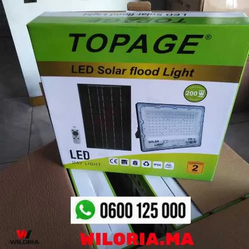 Projecteur Solaire 200W SMD TOPAGE – Puissance, Éc