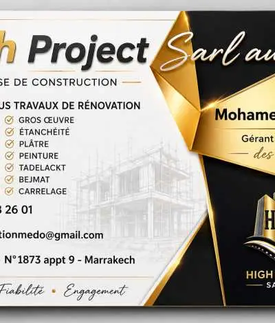 Construction rénovation des riads