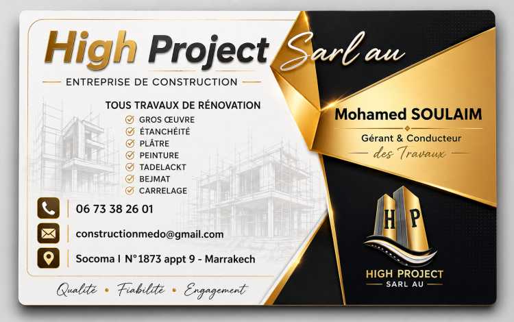 Construction rénovation des riads