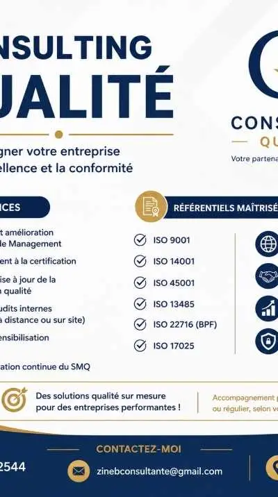 Consultante QHSE & ISO – Audit & Certification