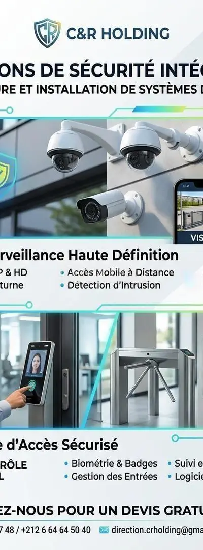 Caméra de surveillance et contrôle d’accès