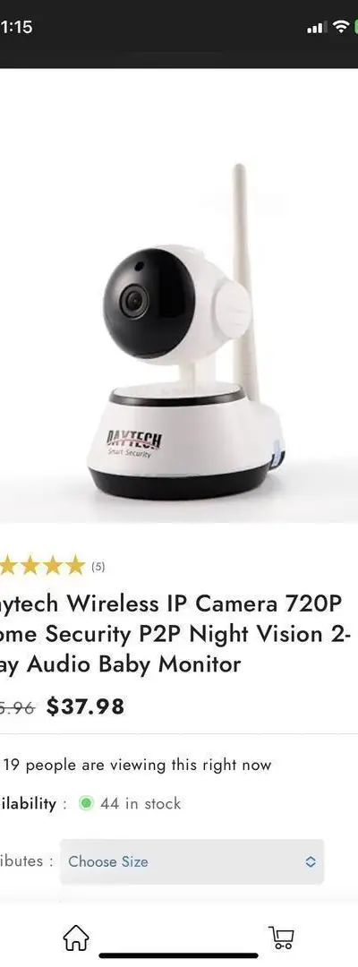 Caméra intelligente de sécurité