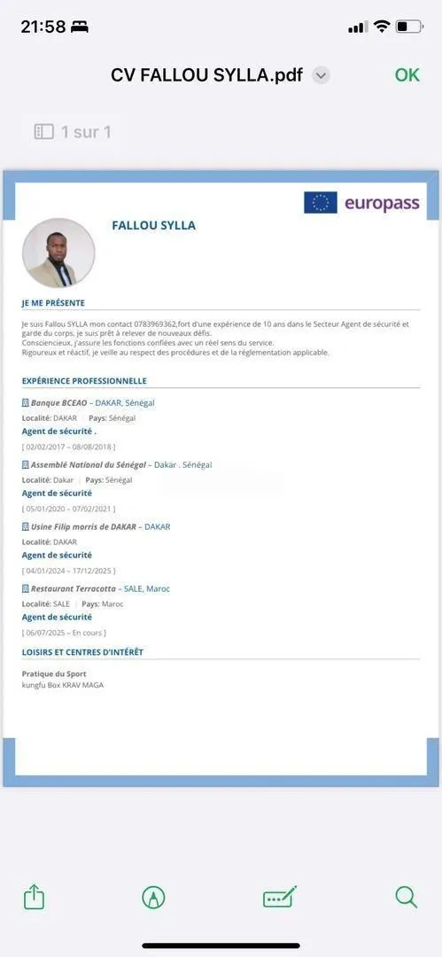demande d’emploi 