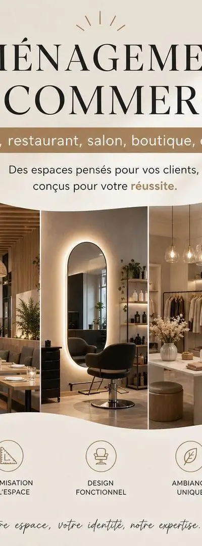 Aménagement commerce café boutique Tanger