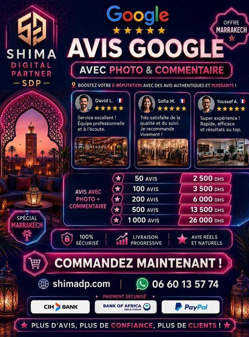 Avis Google Marrakech photo et commentaire