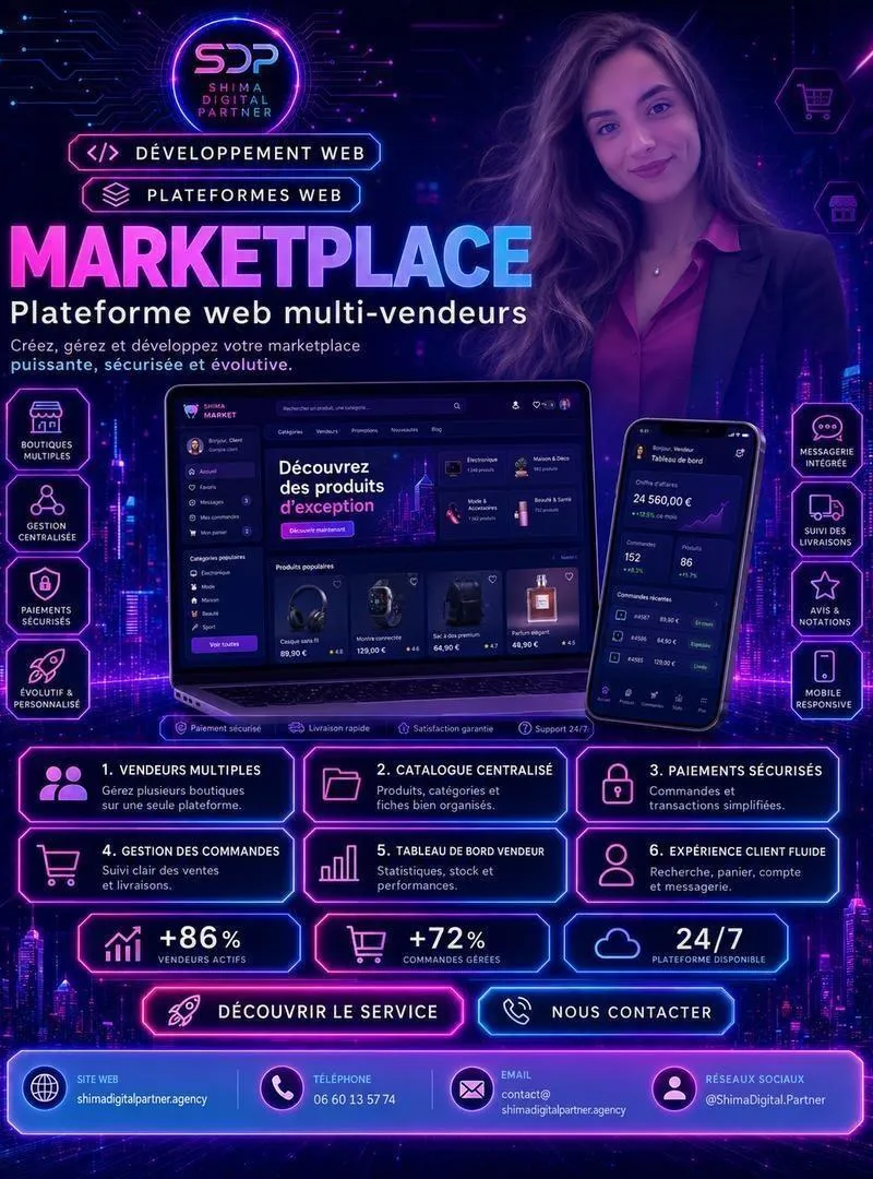 Création marketplace multi-vendeurs