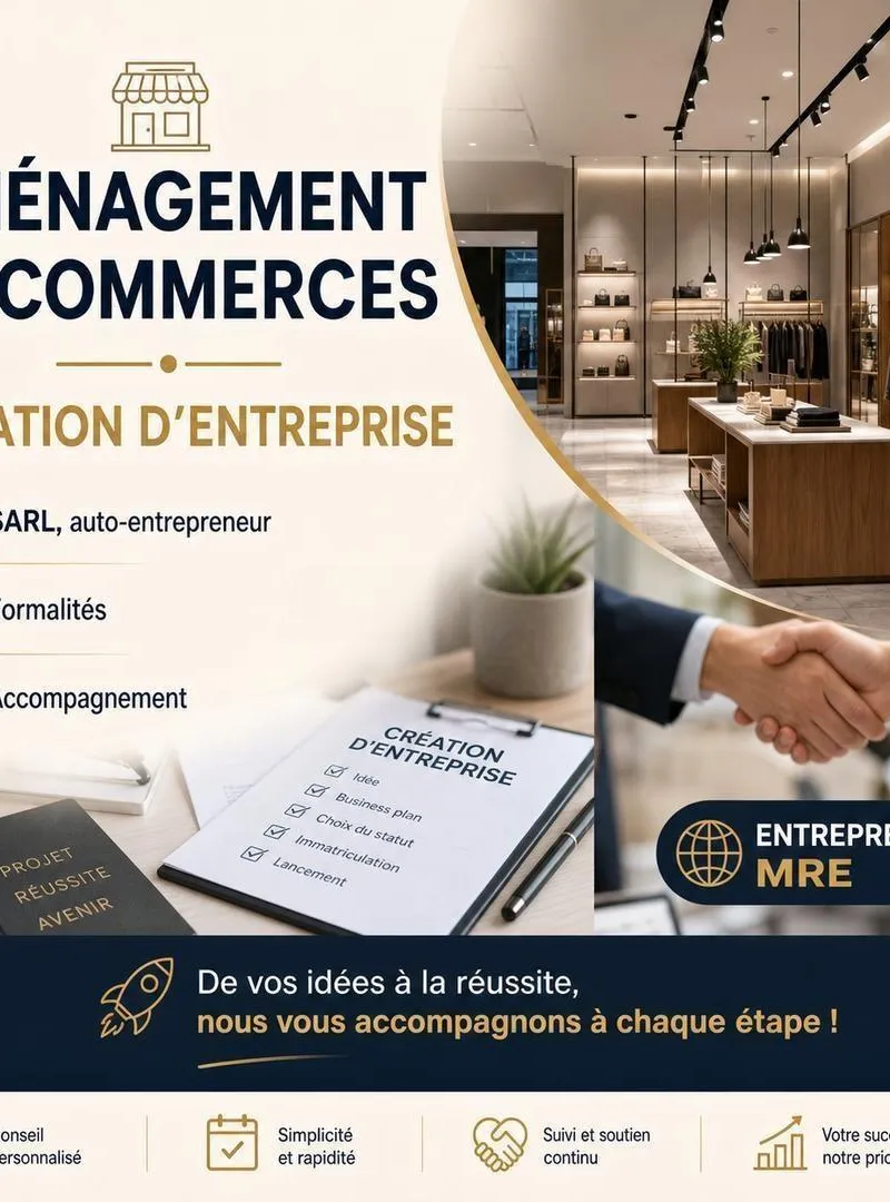 Formalités création entreprise MRE Casablanca